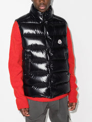 Moncler Tibb quilted vest with logo patch