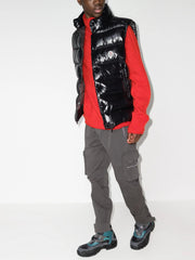 Moncler Tibb quilted vest with logo patch