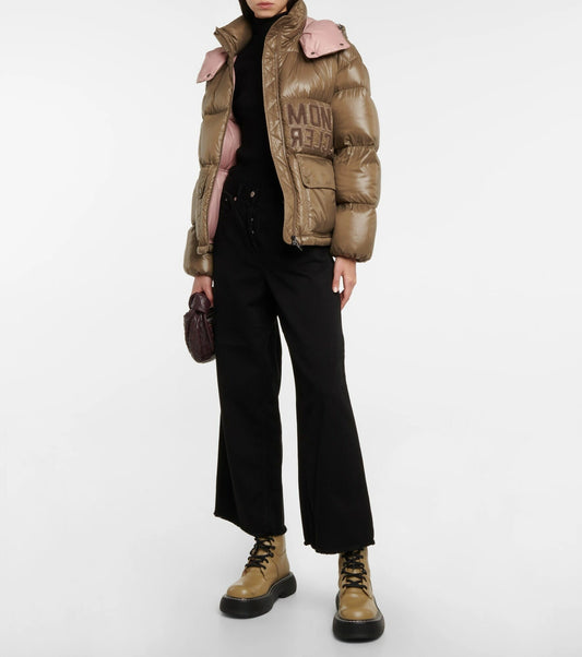 MONCLER Abbaye Doudoune matelassée Marron