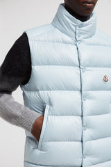 Doudoune Moncler sans manche Tibb pastel