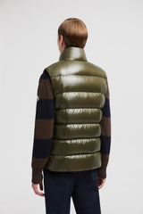 Doudoune Moncler sans manche Tibb vert
