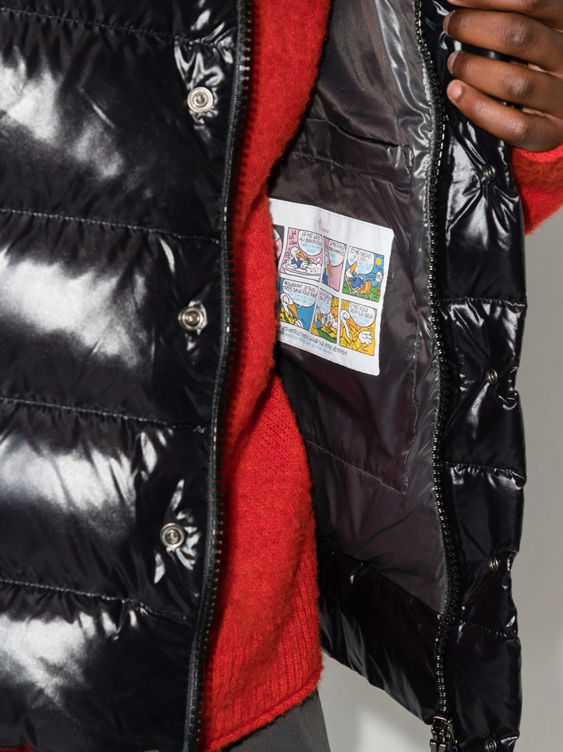 Moncler Tibb quilted vest with logo patch
