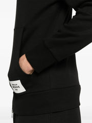 Moncler zipped hoodie with applied logo