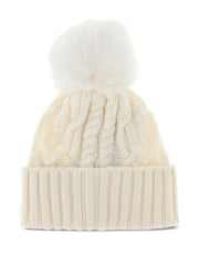 Moncler twisted knit beanie with pompon