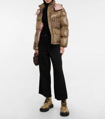 MONCLER Abbaye Giacca imbottita trapuntata Marrone