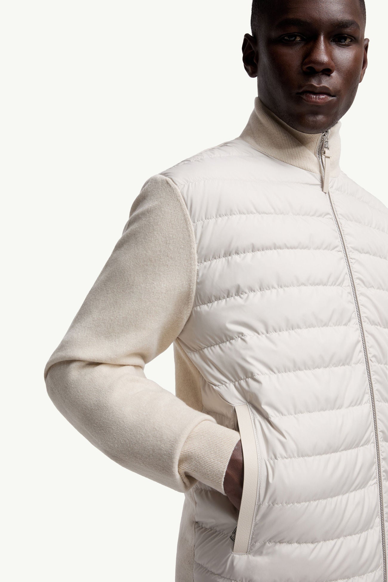 Moncler cardigan zippé à design matelassé