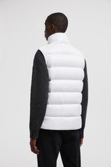 Doudoune Moncler sans manche Tibb blanc