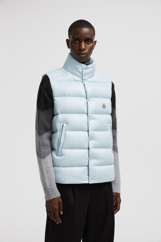 Doudoune Moncler sans manche Tibb pastel