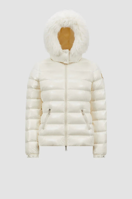 Doudoune courte à capuche Moncler Badyf Blanc