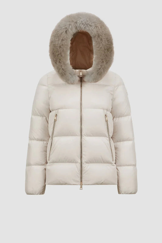 Doudoune courte a capuche Laichefur Moncler Blanc