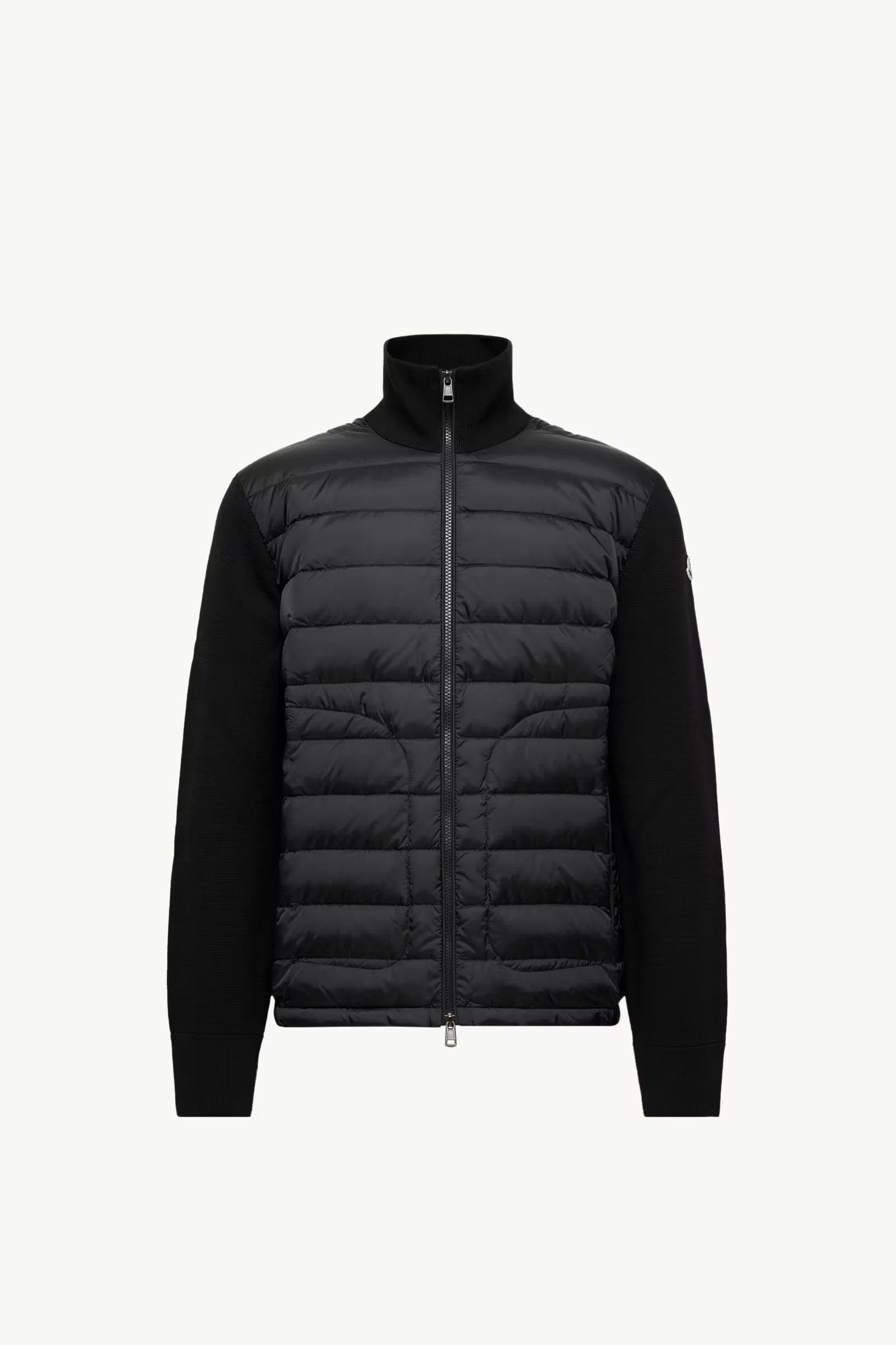 Cárdigan Moncler con cremallera y diseño acolchado